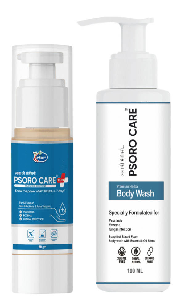 Psoro Care Ayurvedic Psoriasis Ointment with Herbal Body Wash